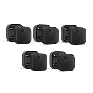 Blink Outdoor 4 (4th Gen)   Battery Extension Pack — Four-year battery wire-free smart security camera, two-way audio, HD live view, enhanced motion detection — 5 camera system