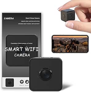 Indoor Camera -1080P Hidden Camera - Nanny Cam - Best Mini Camera - WiFi Wireless Camera - Live Video Recorder with Night Vision - Surveillance Camera Full HD