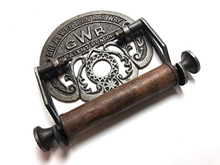 Traditional GWR railways vintage design victorian wall mounted toilet loo roll holder by Bowley and Jackson