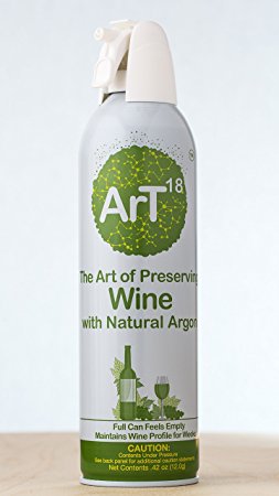 ArT Wine Preservation | Argon Wine Preserver Spray, Wine Saver, up to 130 uses | Perfect Wine Lover Gift & Wine Accessory for Wine Enthusiasts