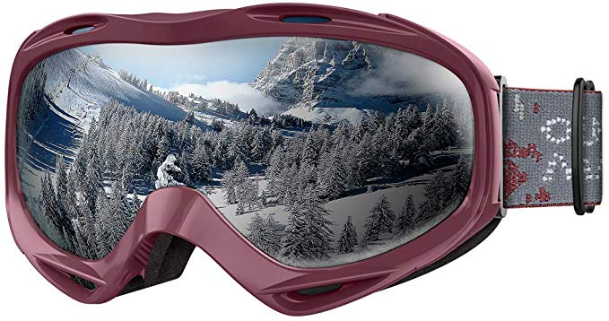 OutdoorMaster OTG Ski Goggles - Over Glasses Ski/Snowboard Goggles for Men, Women & Youth - 100% UV Protection