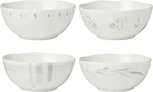 Lenox Oyster Bay 4Pc Bowls, 3.60, White