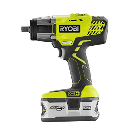 Ryobi ONE  18V Impact Wrench Kit P1890 w/ 4Ah Battery & Charger