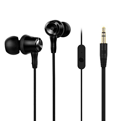 Archeer AH28 In-Ear Headphone Earbuds Headset with In-line MIC and Remote, Noise Canceling Heavy Bass Stereo Earphones for Smartphone, Tablet, PC, MP3, Computer, and Other Devices
