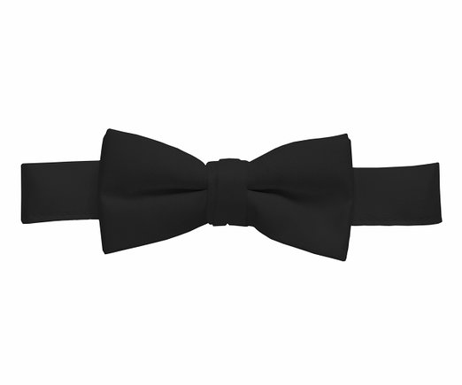 HoldEm Bow Tie For Mens Boys and Baby Satin look Solid Color Adjustable Pre-tied Made in USA