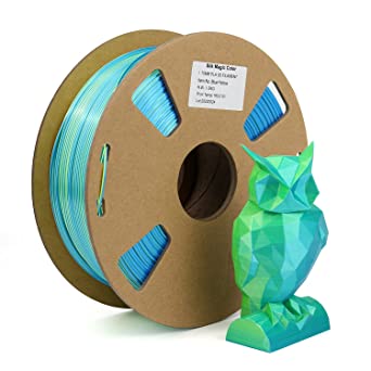 PLA 3D Filament , DB PLA Filament 1.75mm Accuracy  /- 0.03 mm Fit Most FDM Printer，2 Colors in 1 Dual Color Co-Extrusion 3D Filament 1kg Filament (2.2lbs)