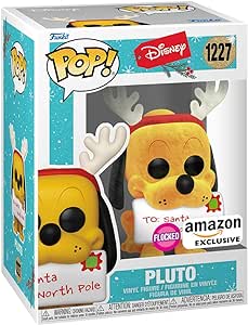 Funko Pop! Disney Holiday: Pluto (Flocked), Amazon Exclusive