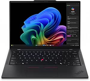 Lenovo ThinkPad T14s Gen 6 Ultraslim Copilot  Laptop, Snapdragon X Elite X1E-78-100 Processor, 14" WUXGA (1920 x 1200), IPS, Anti-Glare, 32GB DDR5, 1 TB SSD, Qualcomm Adreno GPU, Windows 11 Pro- Black