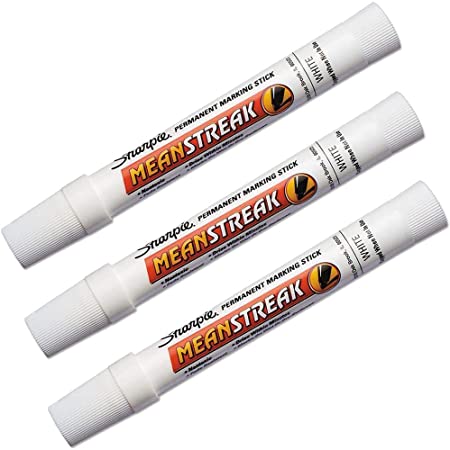 Sharpie Bulk Buy (3-Pack) Mean Streak Broad Tip Marking Stick Open Stock White 85018