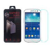 Galaxy S3 Screen Protector ShuYOTM Galaxy S3 Tempered Glass 25D Round Edge99 Clarity03mm9H HardnessShatter-ProofBubble Free Glass Screen Protector for Galaxy S3