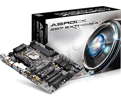 ASRock LGA1150/Intel Z87/DDR3/Quad CrossFireX and Quad SLI/SATA3 and USB 3.0/A&GbE/ATX Motherboard Z87 EXTREME4