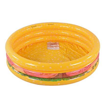 Kiddie Pool, Watermelon Hamburger Ice Cream Inflatable Pool, Water Pool in Summer, Pit Ball Pool of 45 Inches