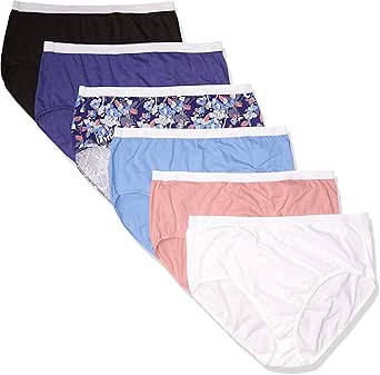 Hanes Womens Cool Comfort Cotton Brief 6-Pack