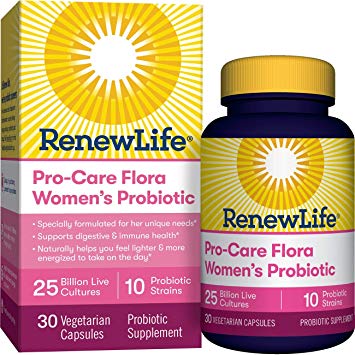 Renew Life Renew Life Pro-Care Flora Women's Probiotic, 25 Billion Cfu, 30 Vegetarian Capsules, 30 Count