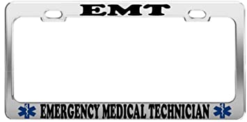 Product Express EMT Emergency Medical TECH Profession License Plate Frame CAR Accessories