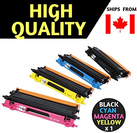 Best Compatible Cartridge for Brother TN115,TN-115 Toner Combo BK/C/M/Y (High Yield of TN110,TN-110) - ,For Brother DCP-9040CN,Brother DCP-9045CDN,Brother HL-4040CDN,Brother HL-4040CN,Brother HL-4050CDN,Brother HL-4070CDW,Brother MFC-9440CN,Brother MFC-9450CDN,Brother MFC-9840CDW