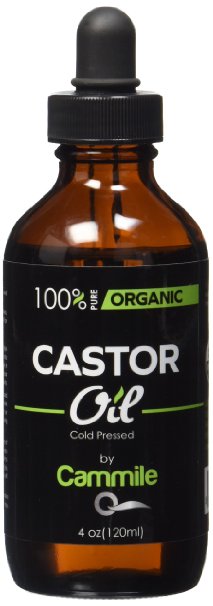Organic Castor Oil - For Hair Eyelashes and Eyebrows Growth - 4 oz - Cold Pressed - Hexane Free - Great For Face And Skin
