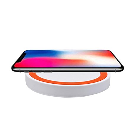 New Qi Fast Wireless Charger Rapid Charging Stand For Iphone 8 / 8 Plus / X Multicolor, Freshzone