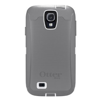 OtterBox Defender Series Case and Holster for Samsung Galaxy S4 - Carrier Packaging - WhiteGray