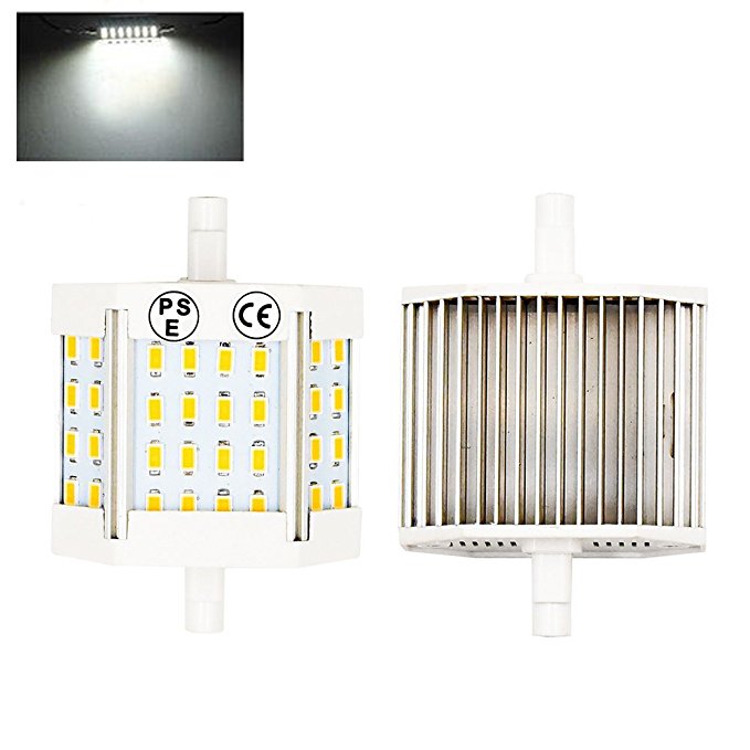 R7S 10W 78mm LED Light Lustaled 120V J78 T3 LED Double Ended R7S LED Floodlight Bulb Lamp (100W Replacement) for Workshop Stage Studio Landscape Lamps (Daylight 6000k, 2-Pack)