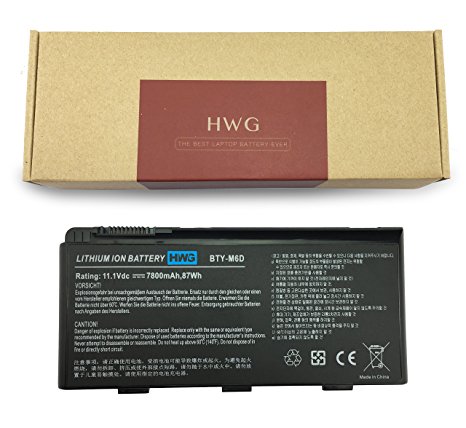 HWG™ Laptop Replacement Battery (BTY-M6D) For MSI GT60 GT70 GX60 GT660(R) GT780 etc. Series