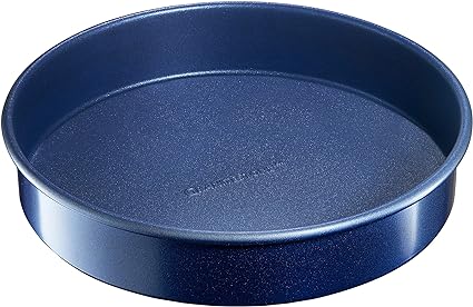 Granitestone Bakeware Round Baking Pan, Nonstick 9 Inch Round Cake Pan, Dishwasher Safe Circle Cake Pan for Cake, Cheesecake and More, Even Heating, No Warp, Healthy and Toxin Free Cake Tin- 9.5”x 2”