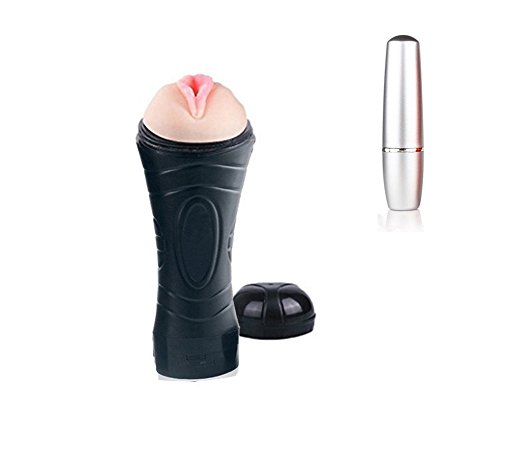 Male Massager Cup Male Masturbation Cup Male Toy with Adjustable Speed   Silver Mini Full Body Massager