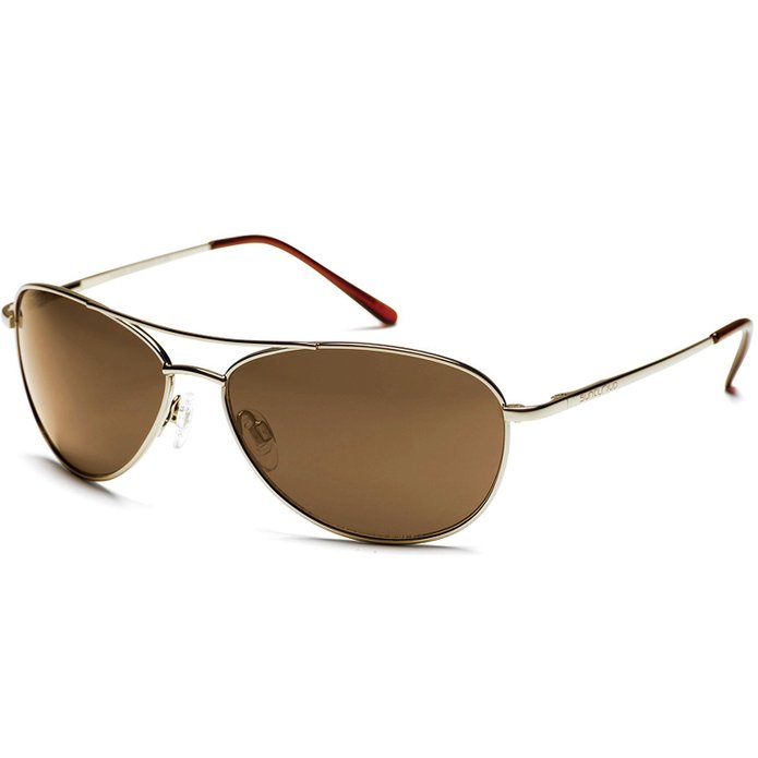 Suncloud Optics Patrol Metal Alloy Frames Polarized Outdoor Sunglasses - BrownBrown