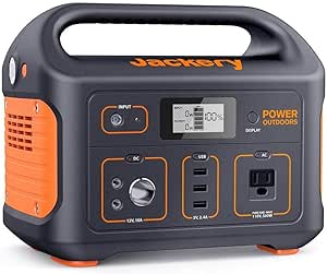 Jackery Portable Power Station Explorer 550, 550 Wh Lithium-ion Battery, 500W Output, Solar Generator for Outdoors Camping Travel (Renewed)