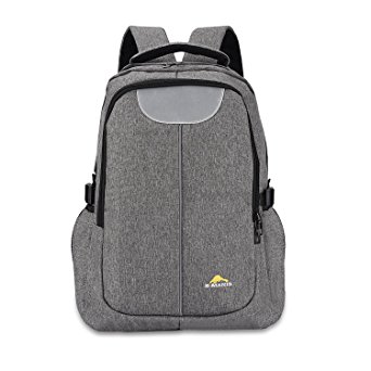 Laptop Backpack School Bookbag with USB Charging Port under 15/15.6 Inch Laptop for College Travel Men Wowen (gray)