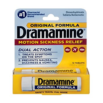 Dramamine Motion Sickness Relief Original Formula, 12 Count