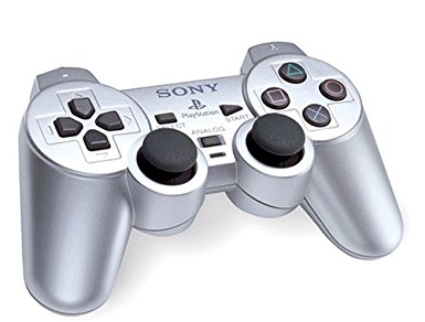 Official Sony Satin Silver DualShock 2 Controller (PS2)