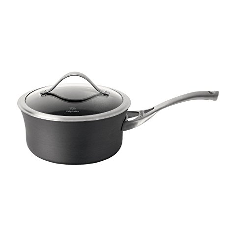 Calphalon Contemporary Hard-Anodized Aluminum Nonstick Cookware, Sauce Pan, 2 1/2-quart, Black