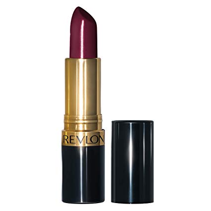 Revlon Super Lustrous Lipstick with Vitamin E and Avocado Oil, Cream Lipstick in Burgundy, 477 Black Cherry, 0.15 oz