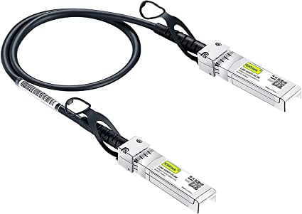 #10Gtek# 1.25G SFP DAC Twinax Cable, Passive, Compatible with Cisco SFP-1GBASE-CU0.5M, Ubiquiti UniFi, Fortinet and more, 0.5-Meter(1.6ft)