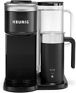 Keurig K-Cafe SMART Single Serve K-Cup Pod Coffee, Latte and Cappuccino Maker, Black