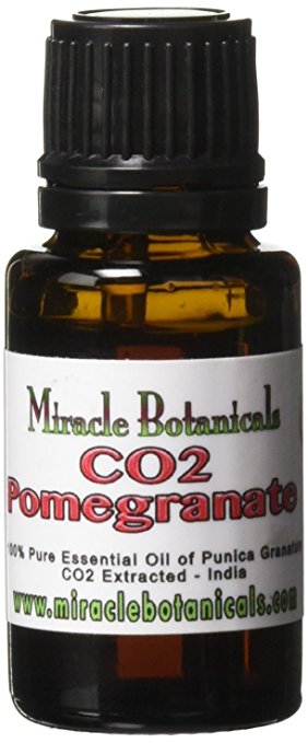 Miracle Botanicals Organic Pomegranate Seed Oil Co2 Extract - 100% Pure Punica Granatum - 15ml or 30ml Sizes - Therapeutic Grade - 15ml