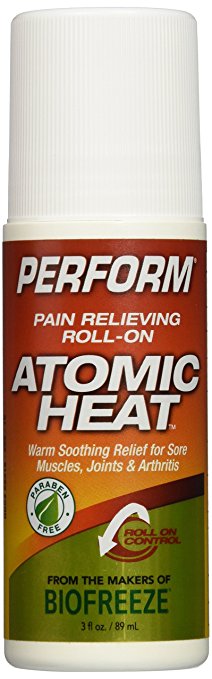 Perform Atomic Heat Roll-on, Warming Pain Relieving Cream, 3oz
