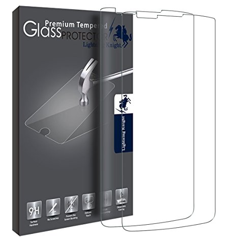 LG K7 / LG Tribute 5 Screen Protector, LK [2 PACK] Tempered Glass with Lifetime Replacement Warranty