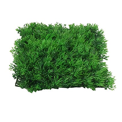 Jardin Fish Tank Square Artificial Grass Lawn, 10-Inch by 10-Inch, Green
