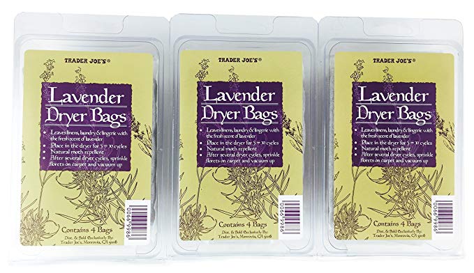 Trader Joes Lavender Dryer Bags (Pack of 3)
