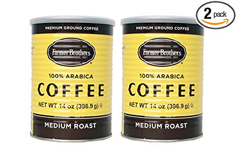 Farmer Brothers 100% Arabica Medium Roast Ground Coffee - Rainforest Alliance Certified (2-Pack)