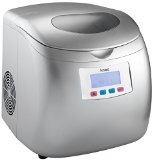 Knox Portable Compact Ice Maker with LCD Display Silver