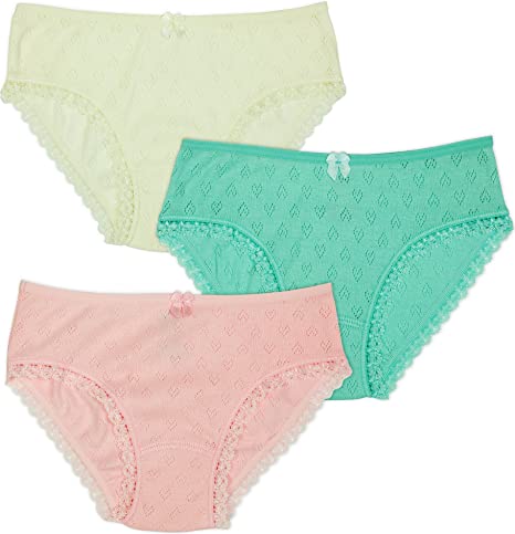 Lucky & Me | Lily Girls Briefs | Children's Organic Cotton Underwear | 3 Pack