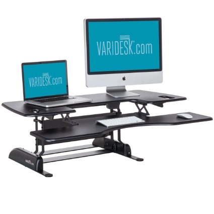 Height-Adjustable Standing Desk - VARIDESK Pro Plus 48 - Black
