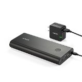 Quick Charge Anker PowerCore 26800 Premium Portable Charger and USB Wall Charger with Qualcomm Quick Charge 20 Aluminum 3-Port Ultra-High-Capacity External Battery Recharges 2X Faster