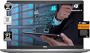 Dell Latitude 5520 5000 Business Laptop (15.6" FHD Anti-Glare, Intel Core i7-1185G7 vPro, 32GB RAM, 1TB SSD), Fingerprint, Backlit, IR Webcam, NFC, Thunderbolt 4, IST Card, Win 11 Pro, Gray