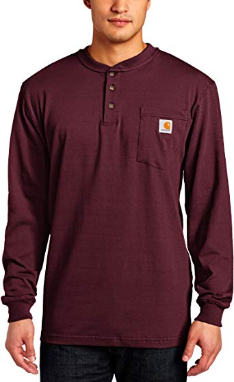 Carhartt Men's Workwear Pocket Henley Shirt (Regular and Big & Tall Sizes)