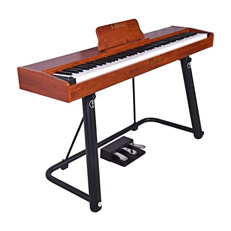 Kadence DP01 Weighted Key Portable Digital Piano 88 Key with Indian tone, U Type Stand, Triple Pedal, Power Supply, Music Stand,Black