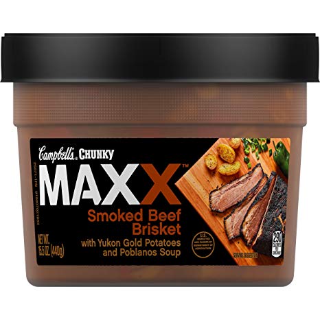 Campbell's Chunky Maxx Smoked Beef Brisket with Yukon Gold Potatoes and Poblanos Soup, 15.5 Ounce